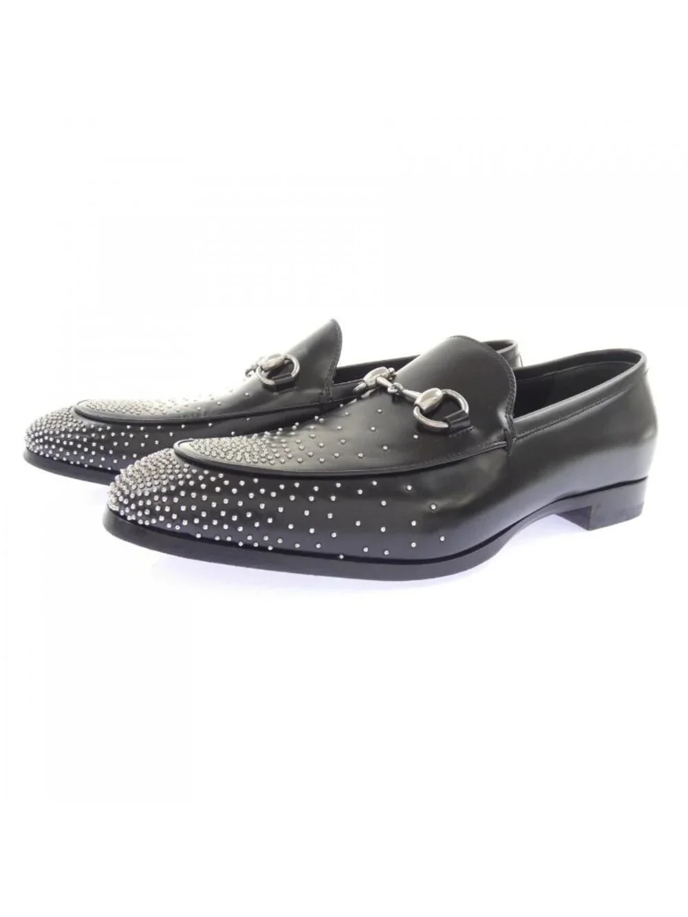 Gucci Studded Horsebit Loafers Shoes